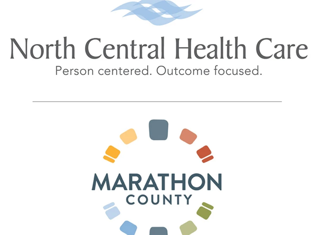 North Central Health Care and Marathon County logos stacked