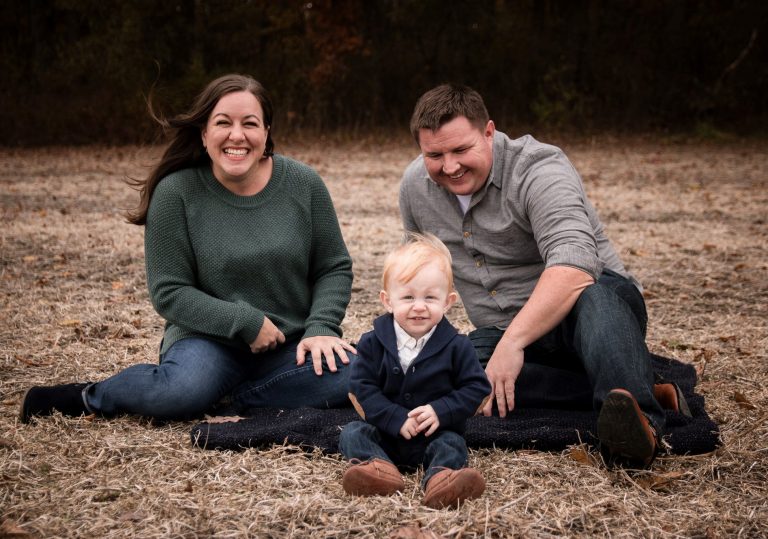 Craig Campbell family photo in field