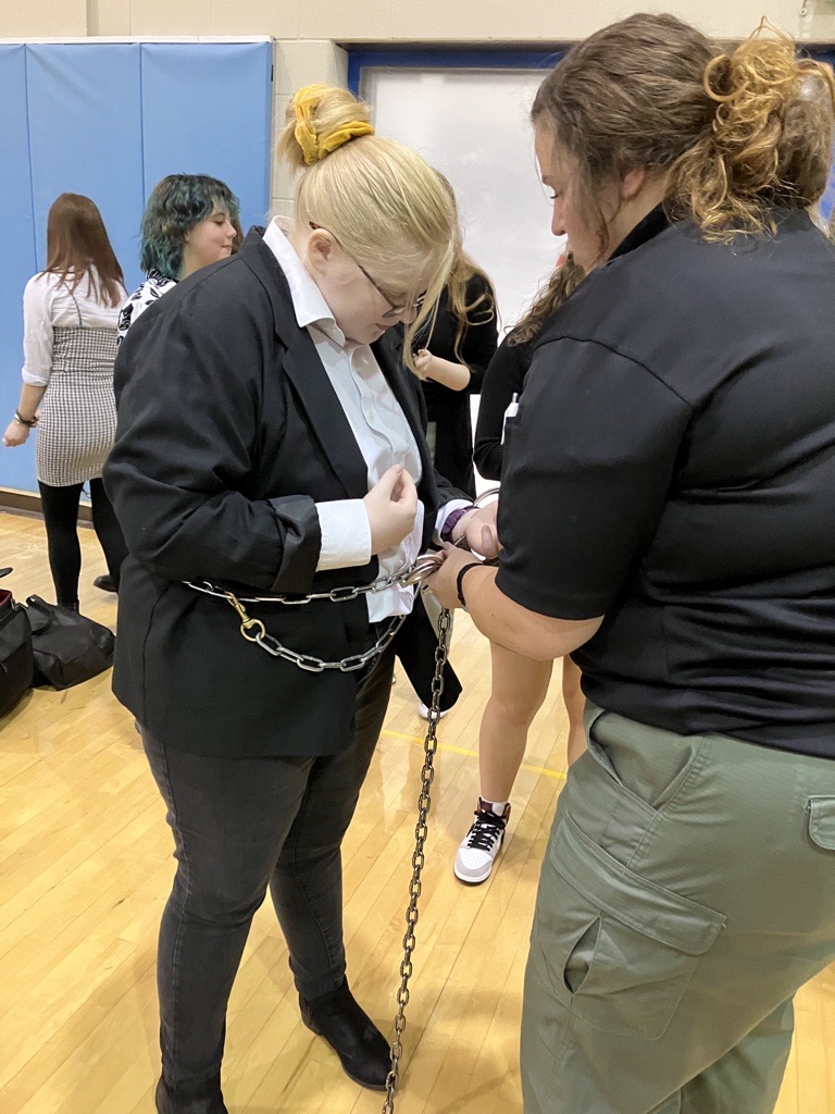 Woman demonstrating chains