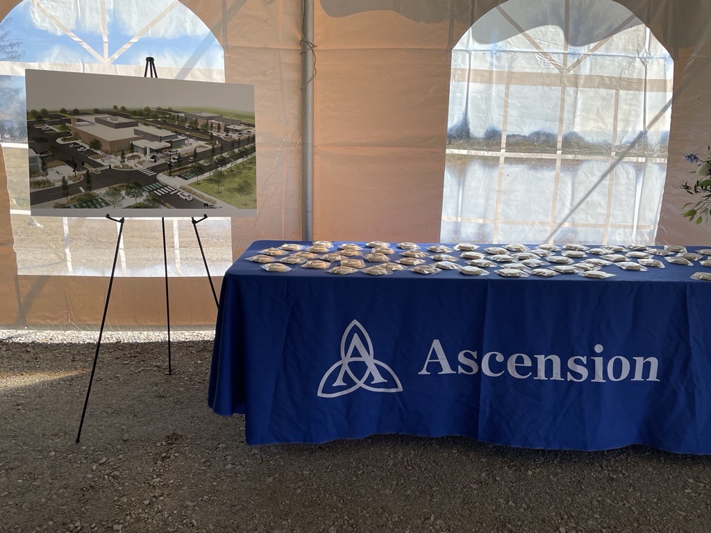 Ascension Table at Micro Hospital Groundbreaking
