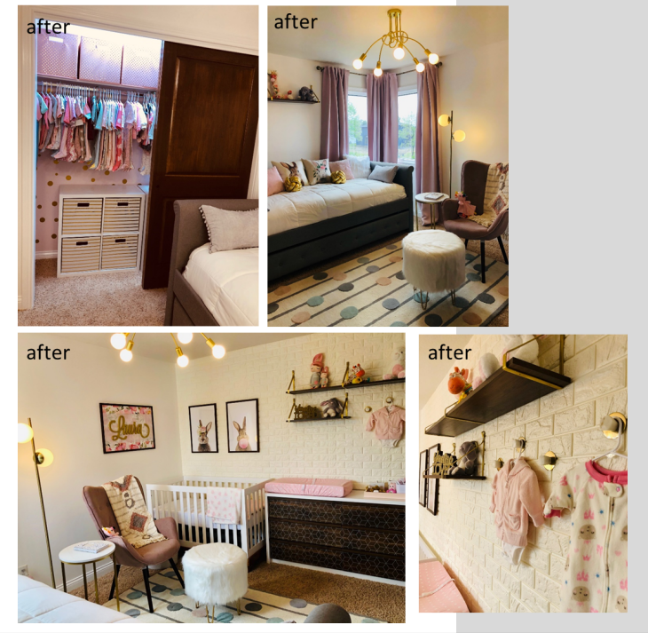 Viviane nursery before and after photos