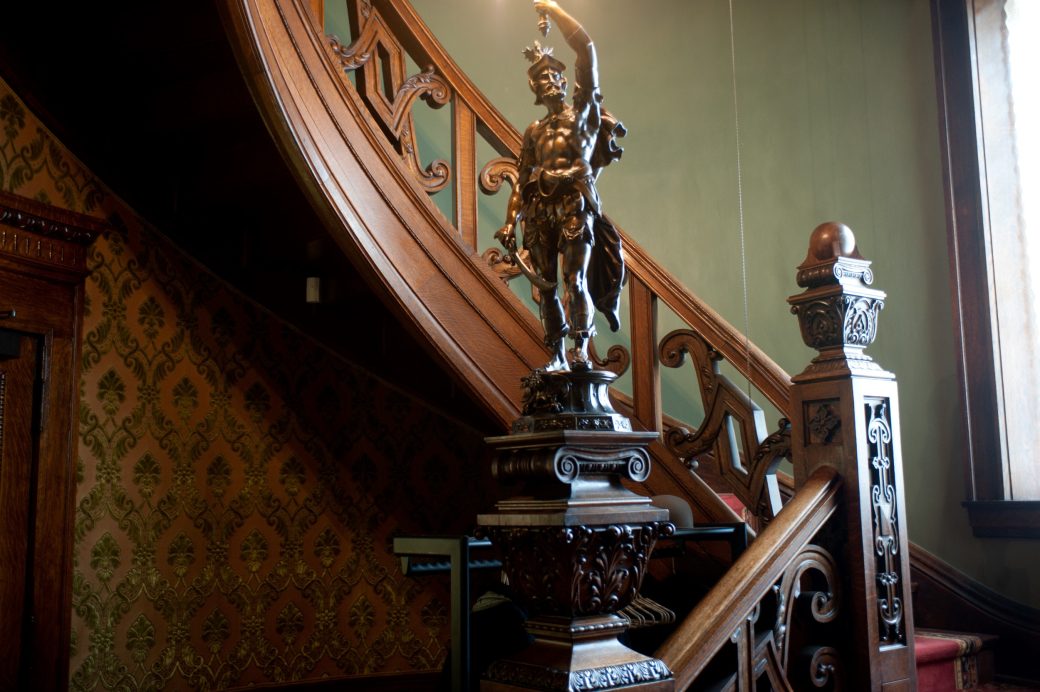 bass mansion stair railing