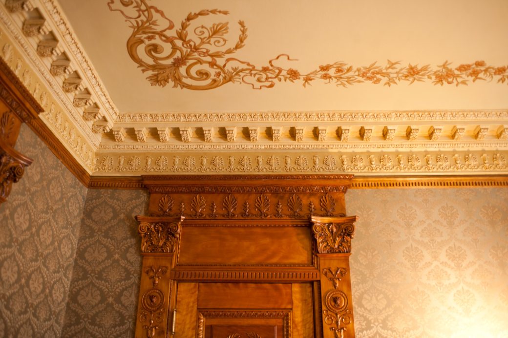 bass mansion ceiling detail