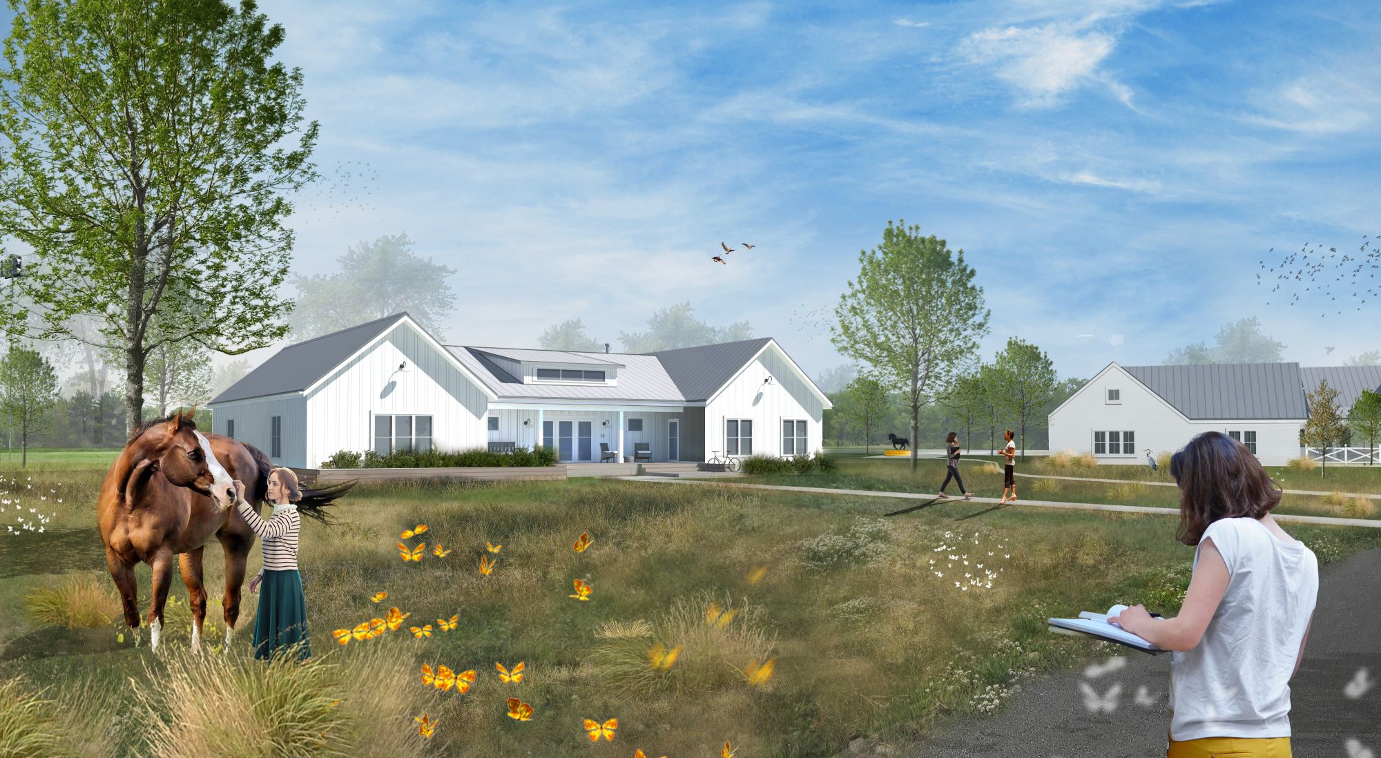 Compass Rose Academy household exterior rendering