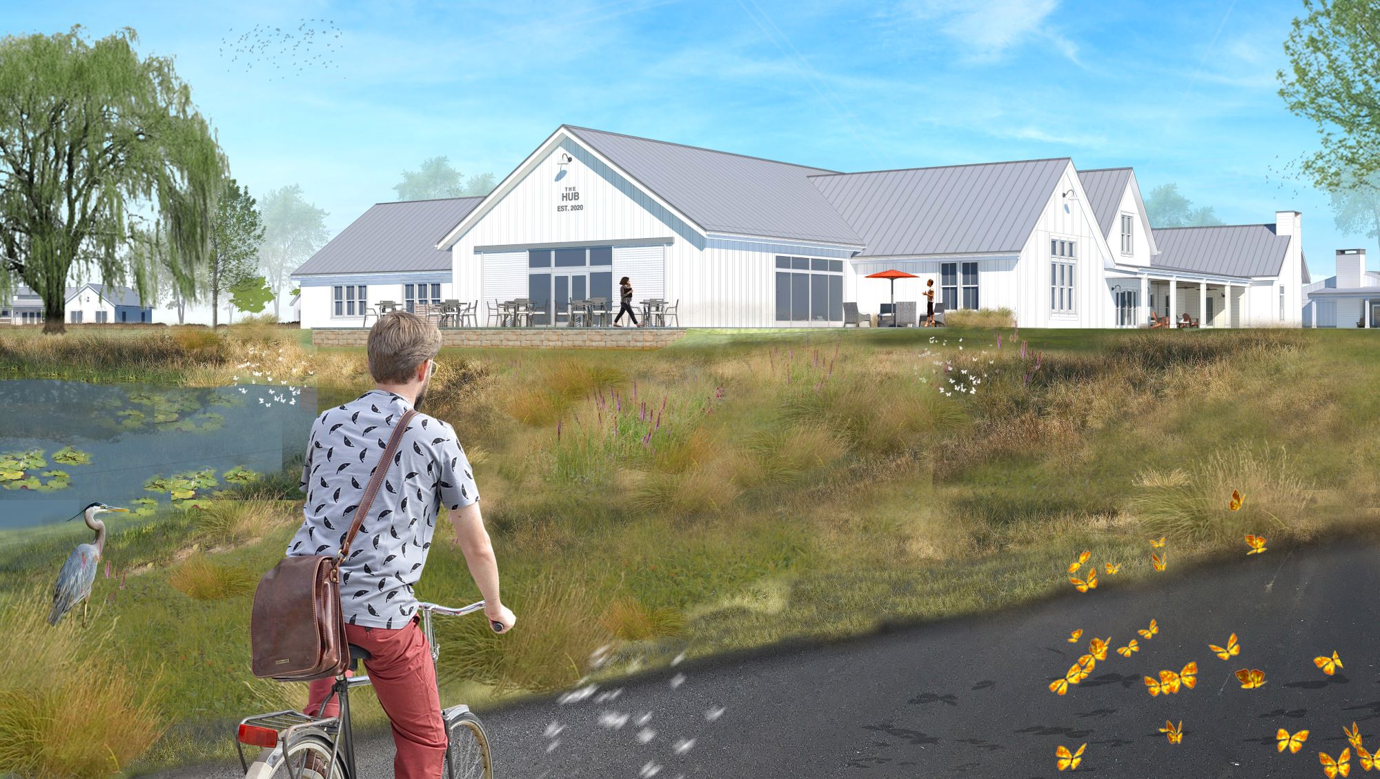 Compass Rose Academy hub exterior rendering