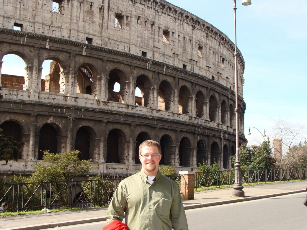 Matt at the Colosseum