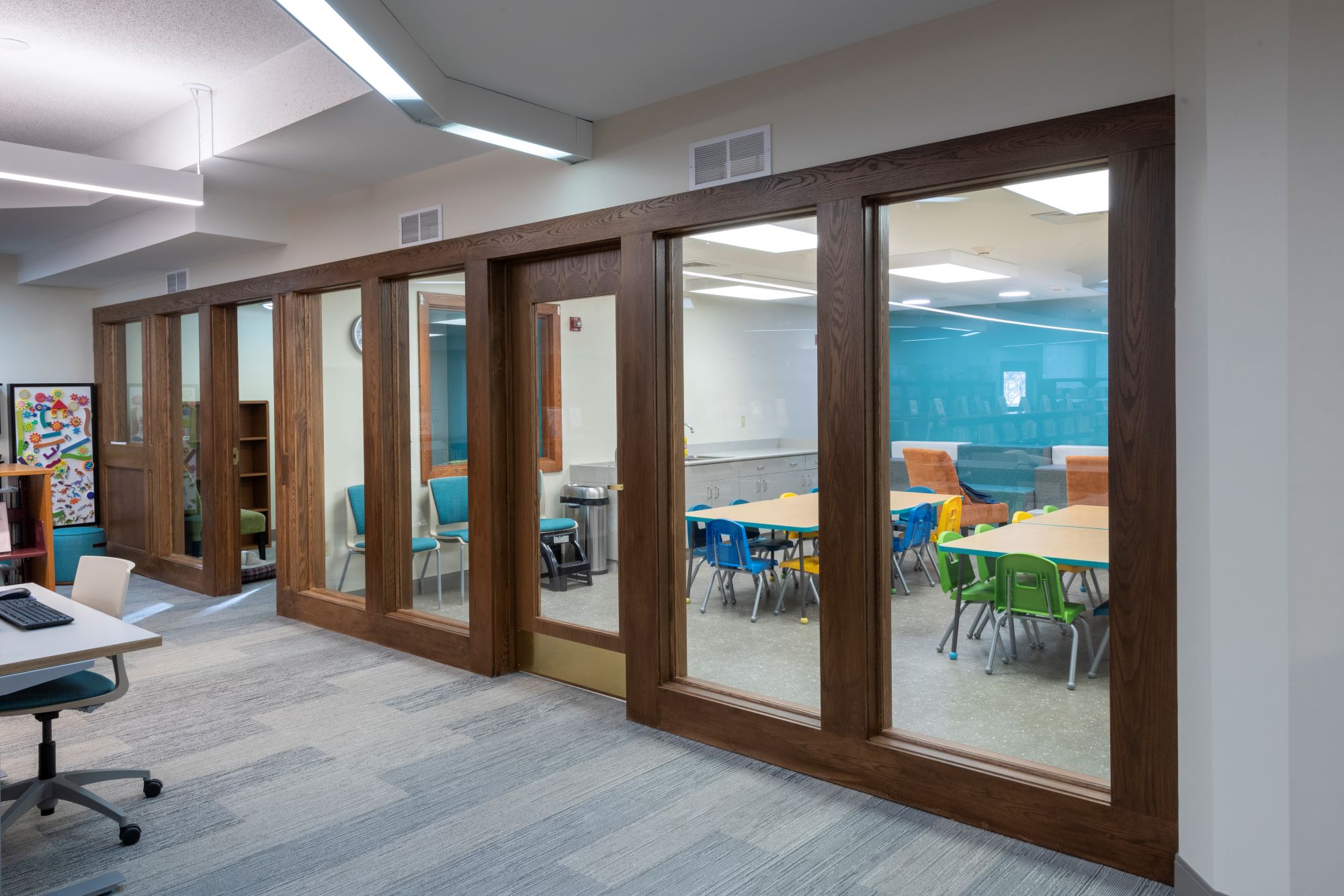 Carnegie of Steuben Library children's activity rooms