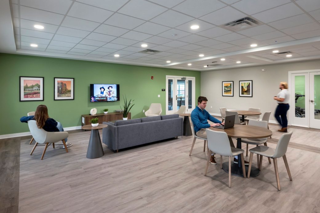 lounge area with people