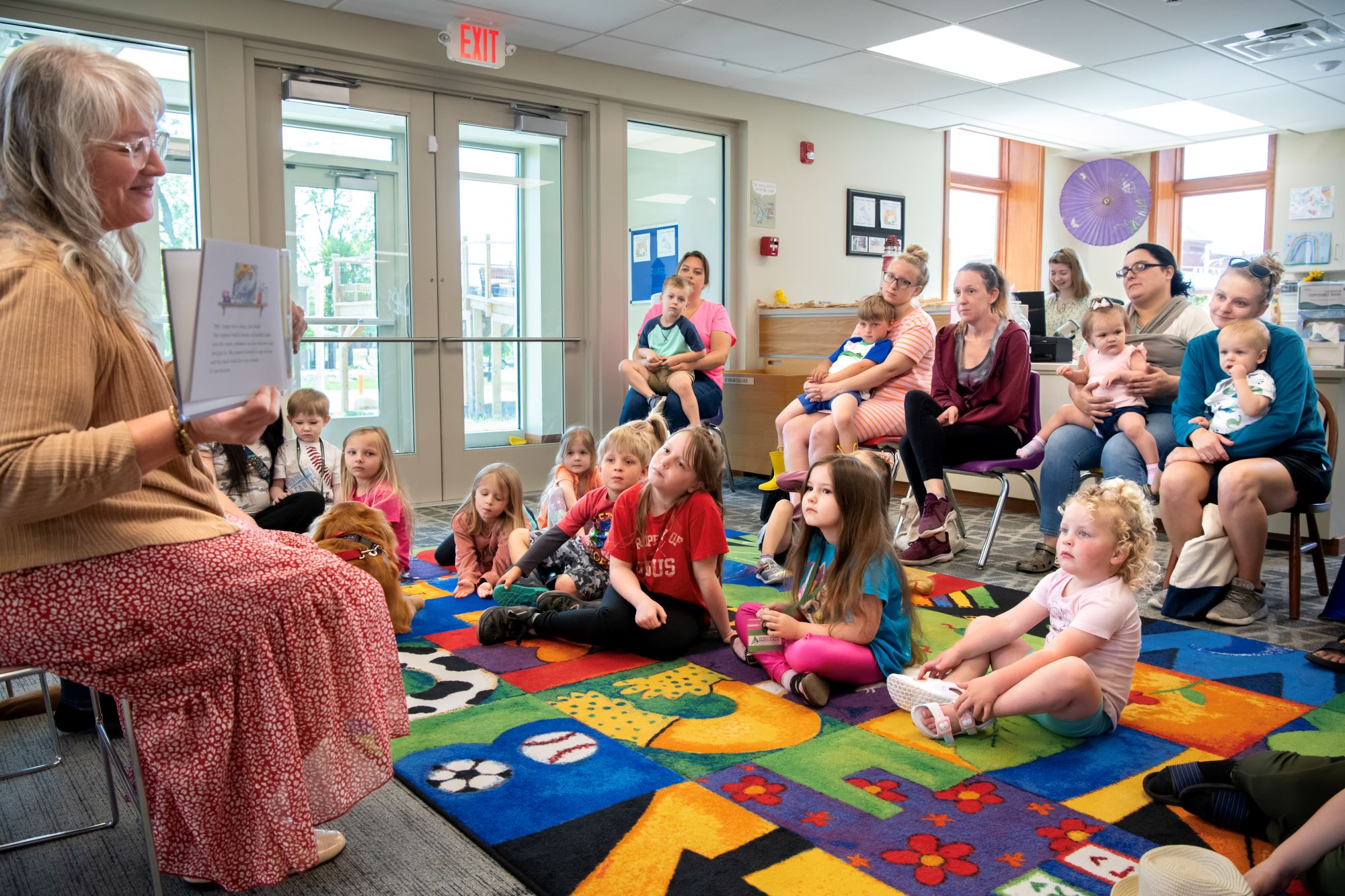 Hartford City Public Library Children's Area Activity Space Storytime