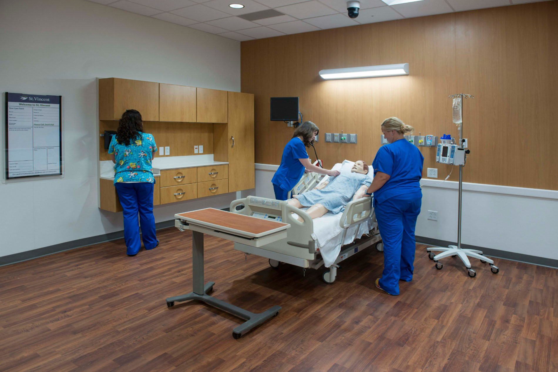 Ascension St. Vincent Simulation Center Patient Room