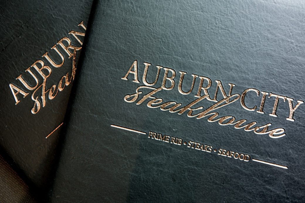 Auburn City Steakhouse menus