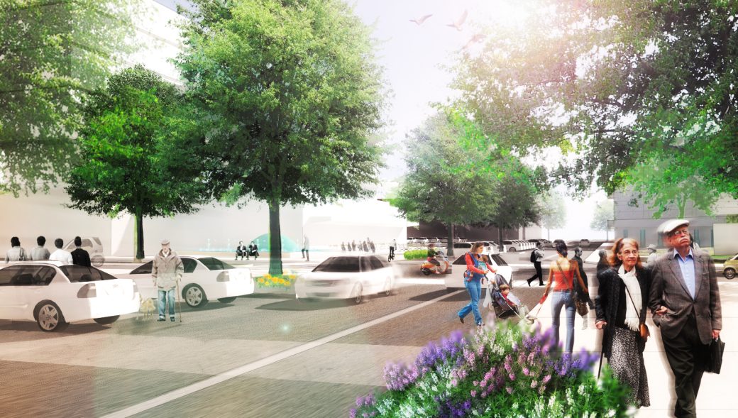 Bloomington Lifetime Community District Streetscape Rendering