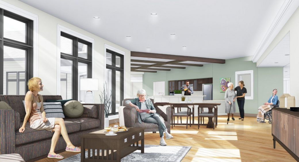 Byron Wellness Community Neighborhood Living Area Rendering