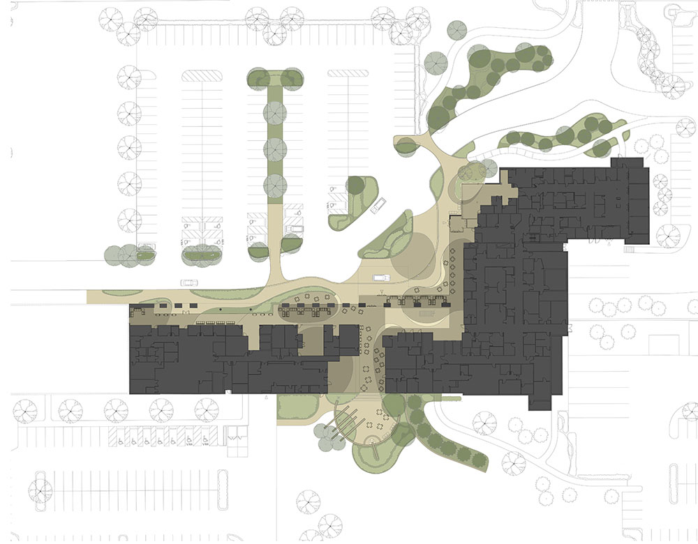 Cameron Memorial Hospital Concept Sketch for Healing Garden