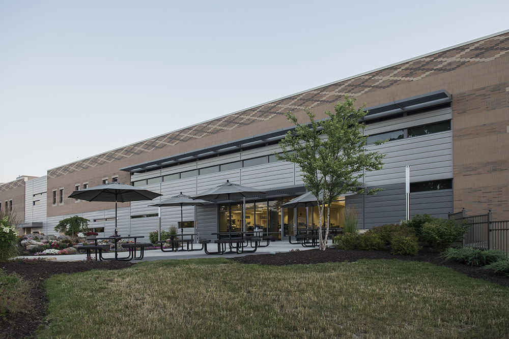 Cameron Memorial South Elevation and healing garden