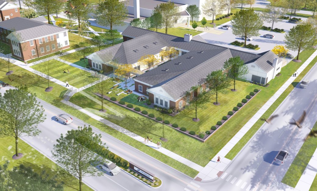 Crossroad Child & Family Services Exterior Aerial Rendering