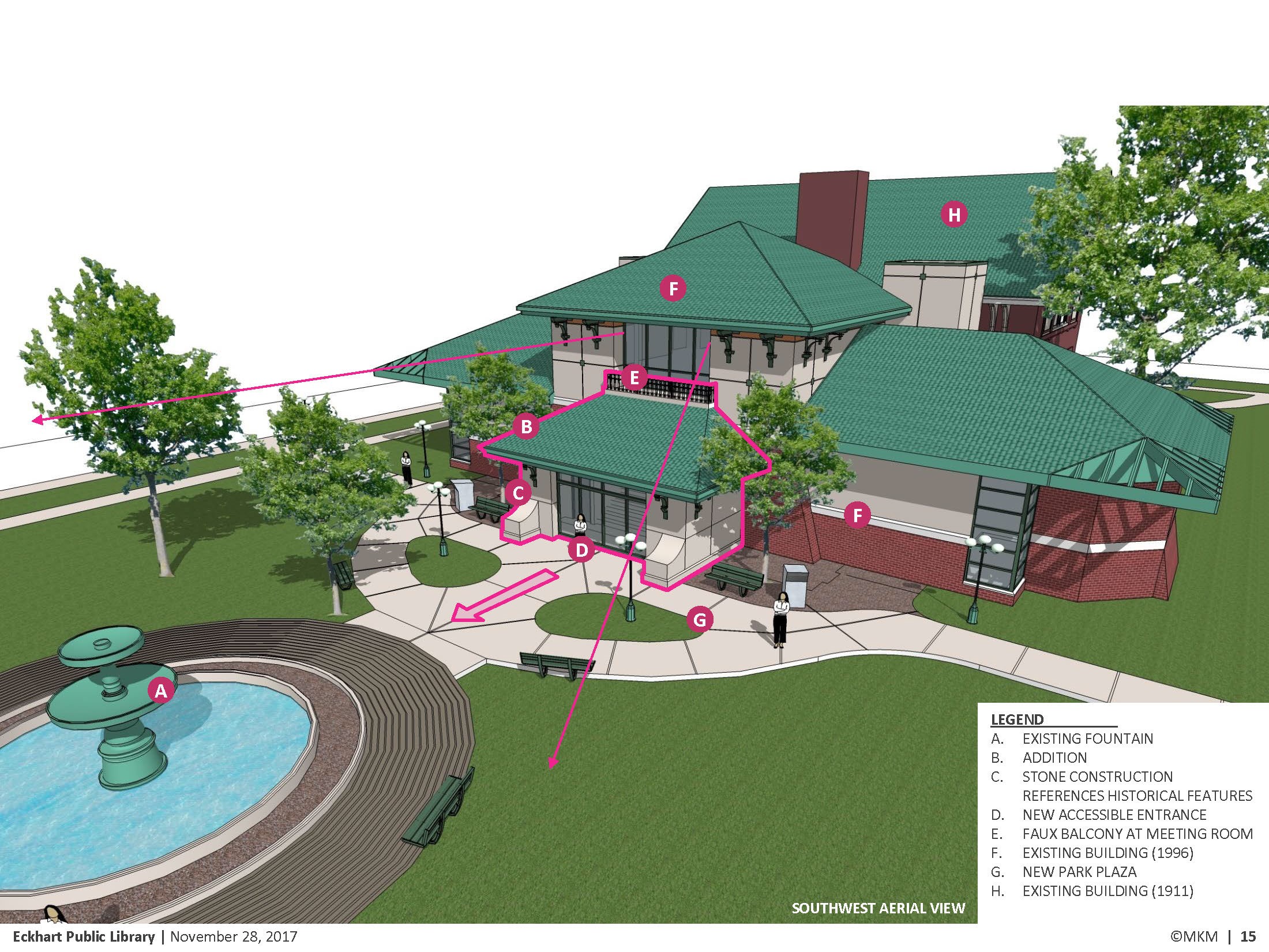 Eckhart Public Library Site Plan