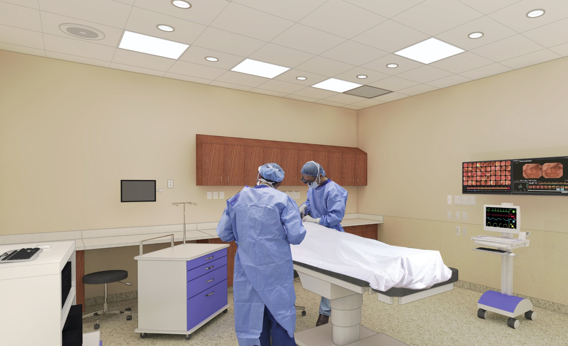 Lutheran Hospital Endoscopy Room Rendering