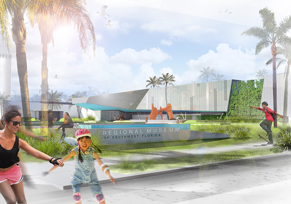 Imaginarium front entrance rendering