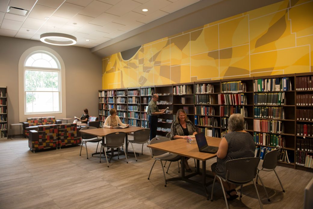 La Porte Library Main Branch Shelves and Work Tables