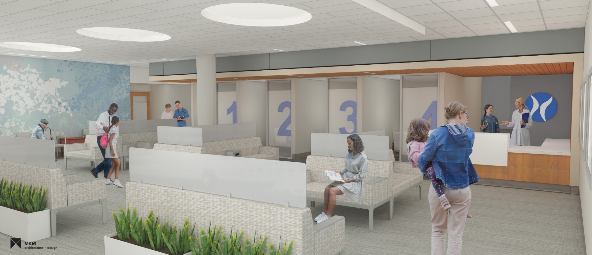 Lutheran Health Physicians Auburn lobby rendering