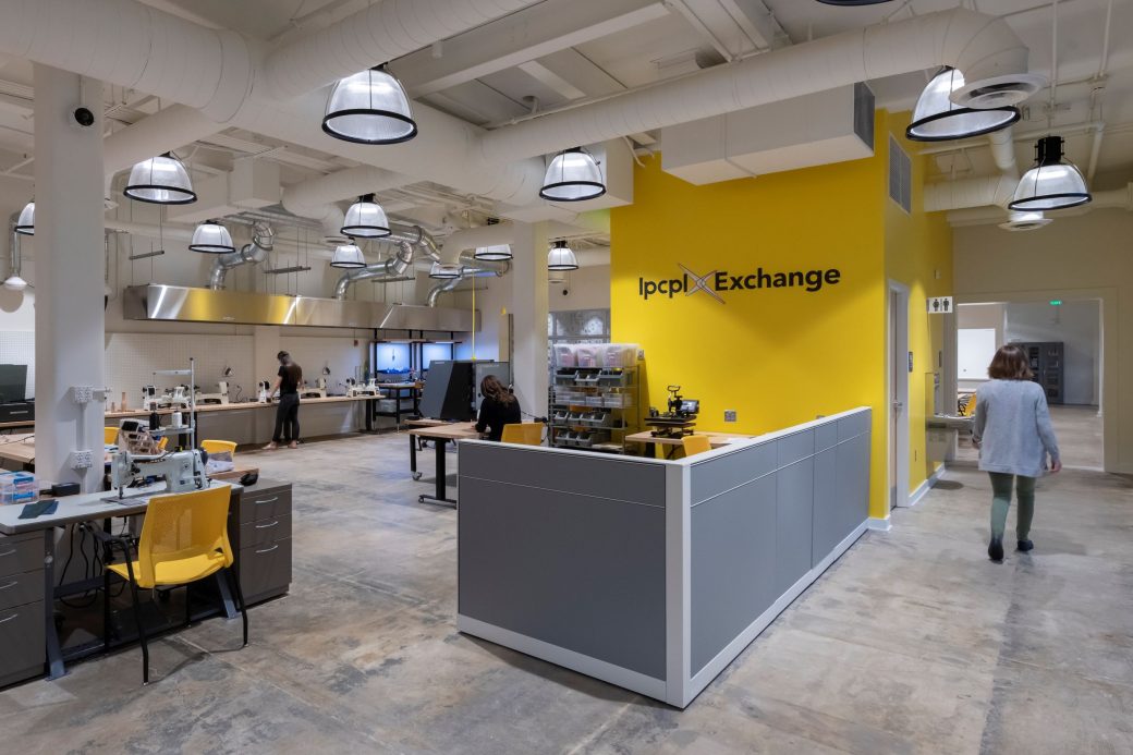 La Porte Exchange Maker Space with People