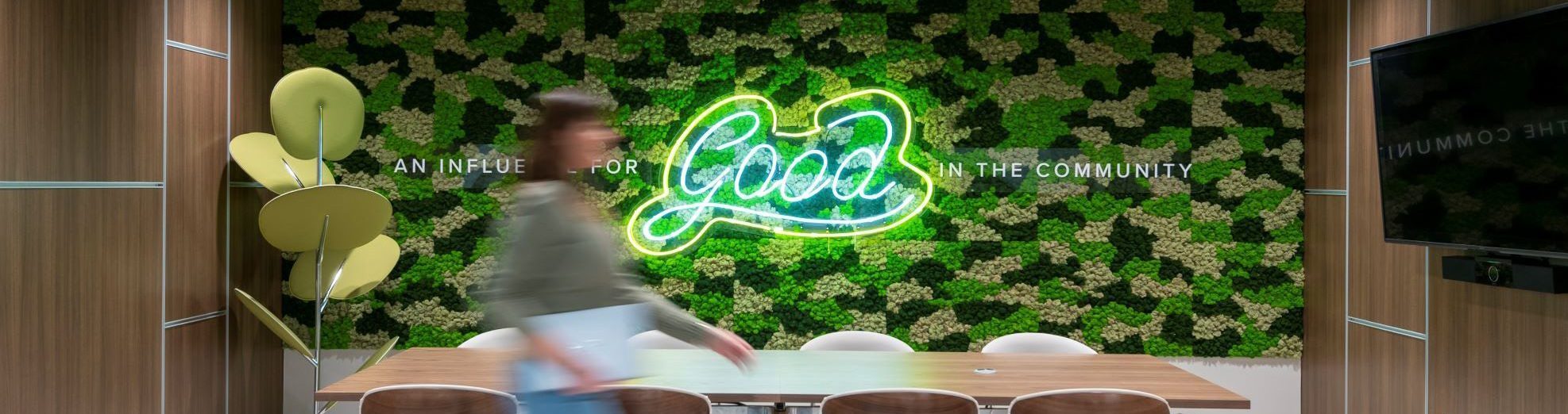 Foellinger Foundation Moss Wall