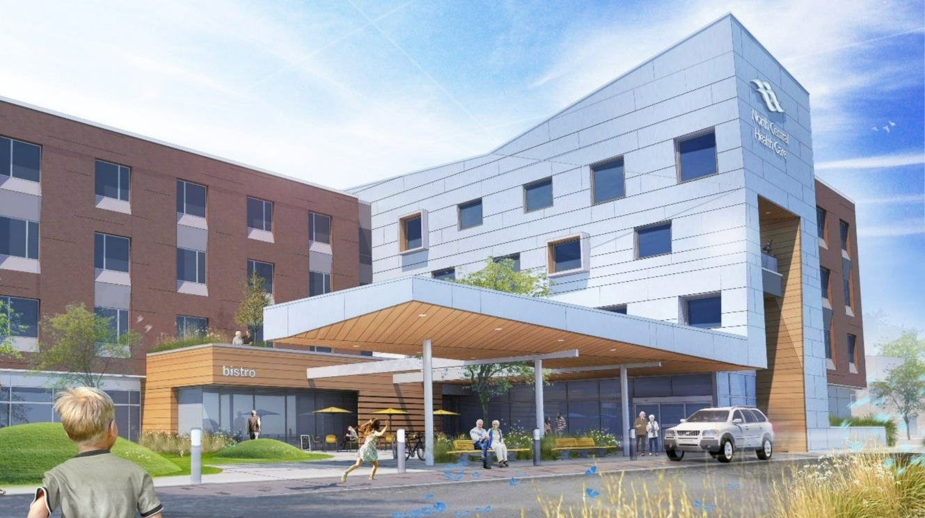 North Central Health Care Exterior Rendering