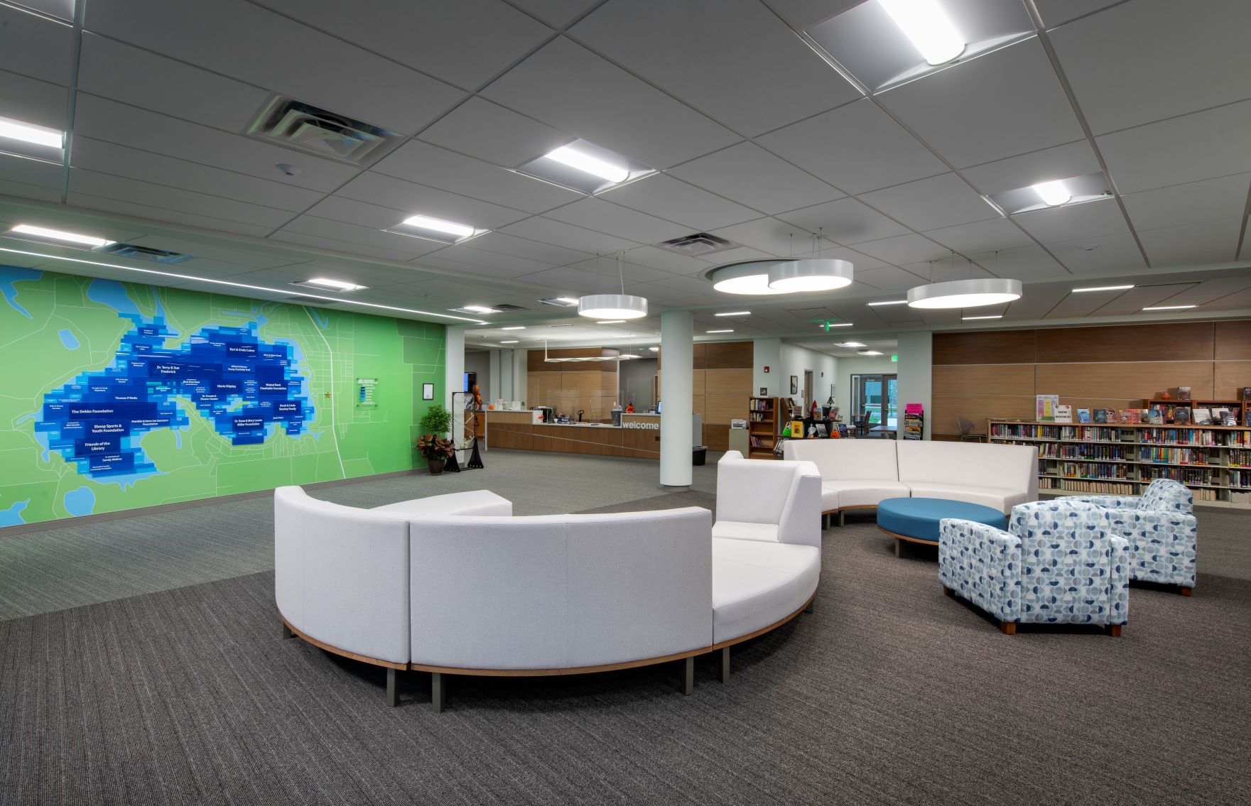 North Webster Community Public Library lobby