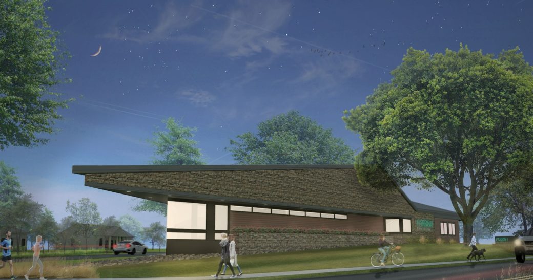 Parrish Orthodontics exterior night rendering