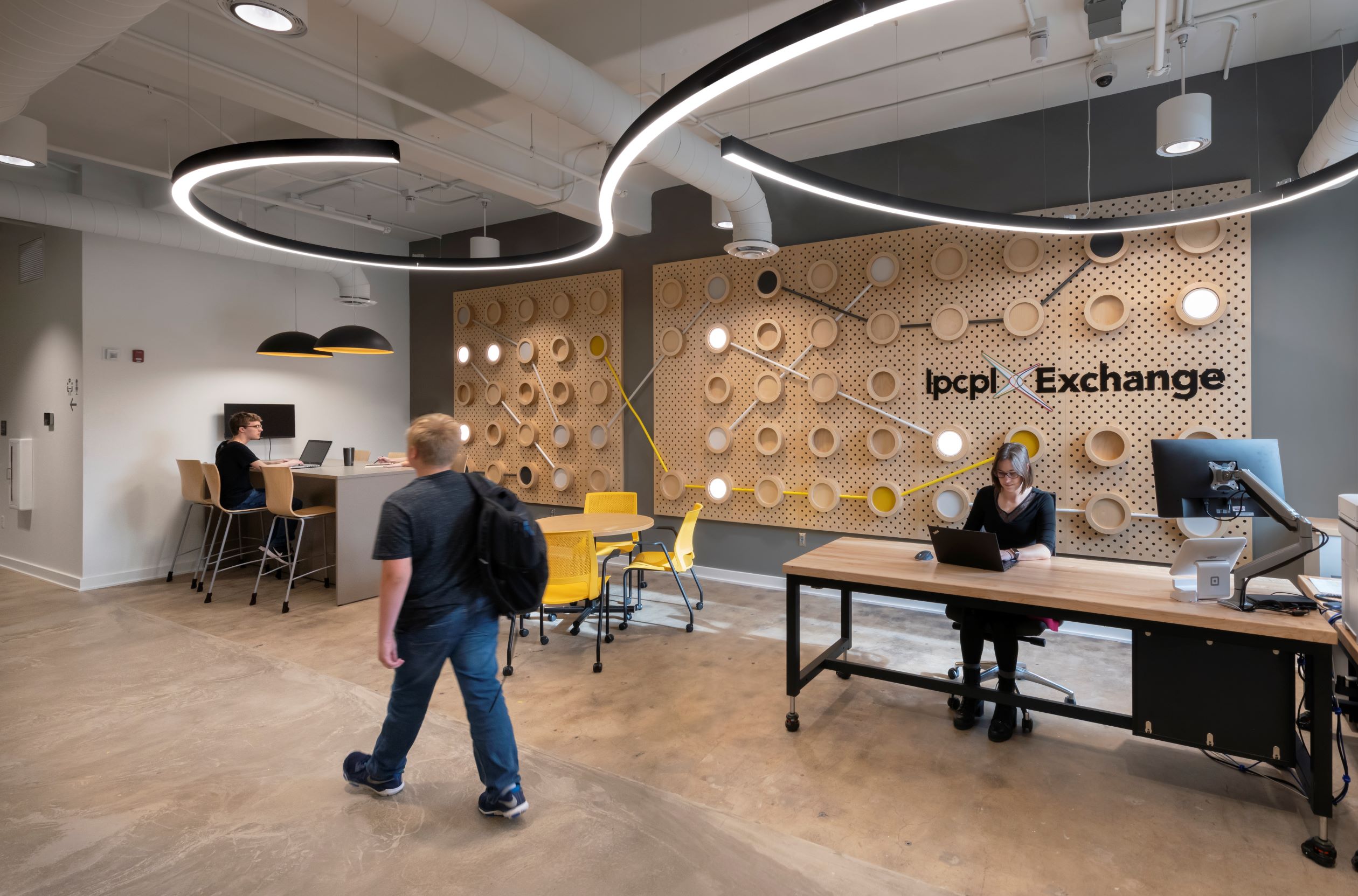 La Porte Exchange Reception and Open Meeting Space with People