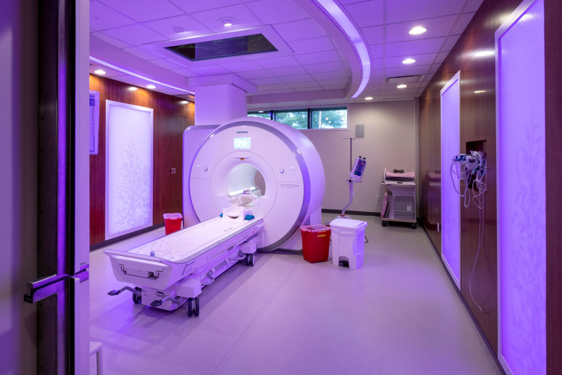 St. Vincent Kokomo MRI purple lighting