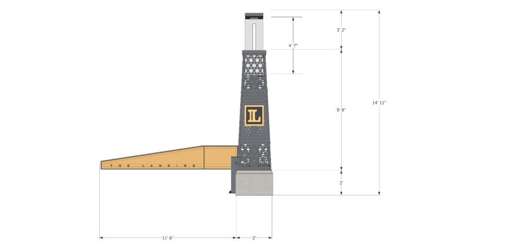 The Landing Gateway Markers Rendering post and arm specs