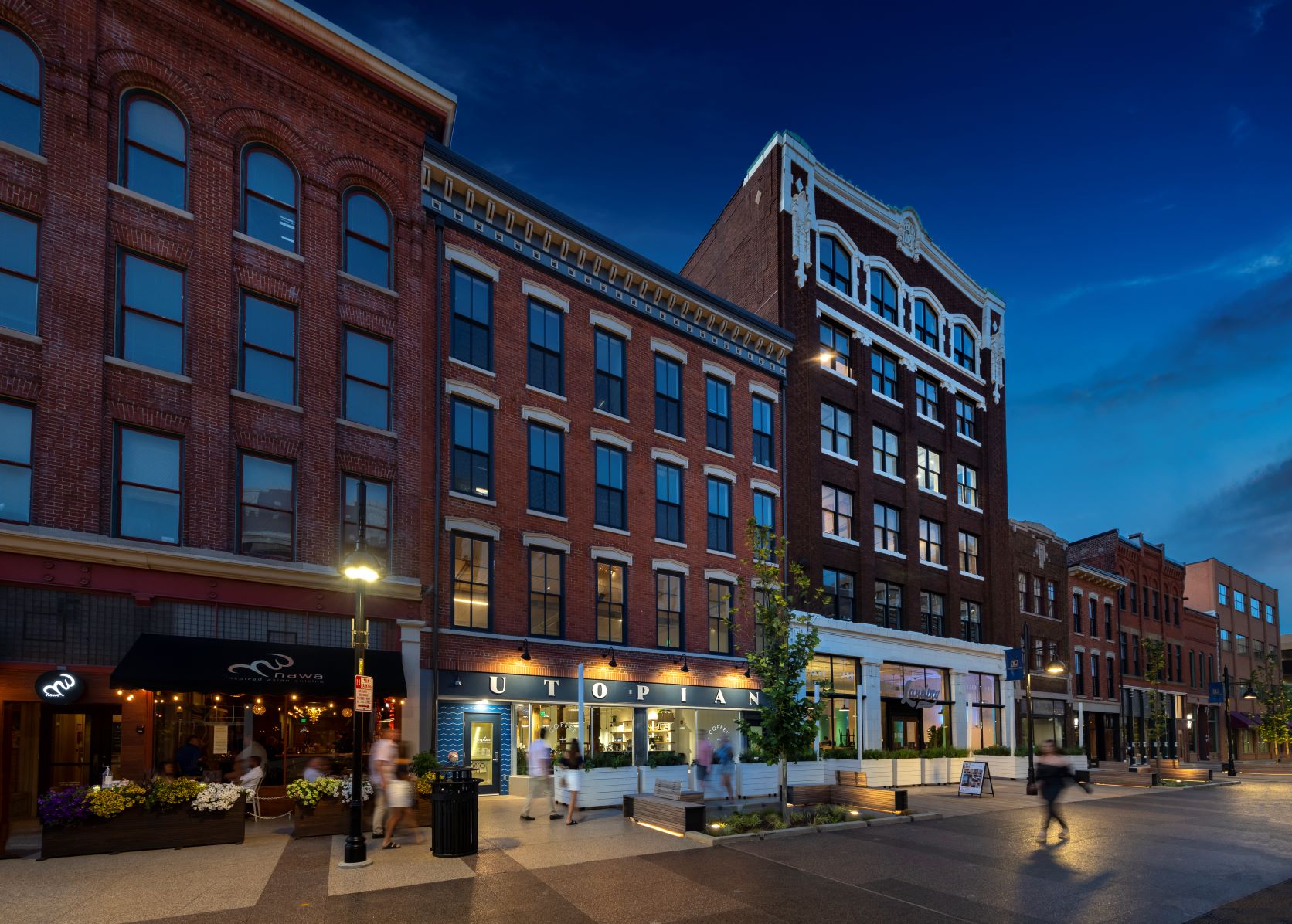 The Landing streetscape view