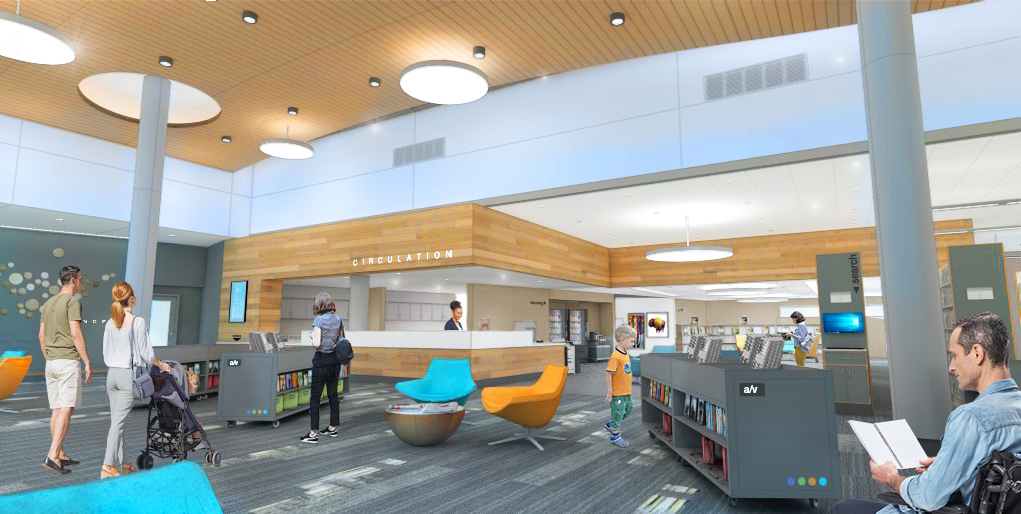 Wells County Public Library Circulation Rendering