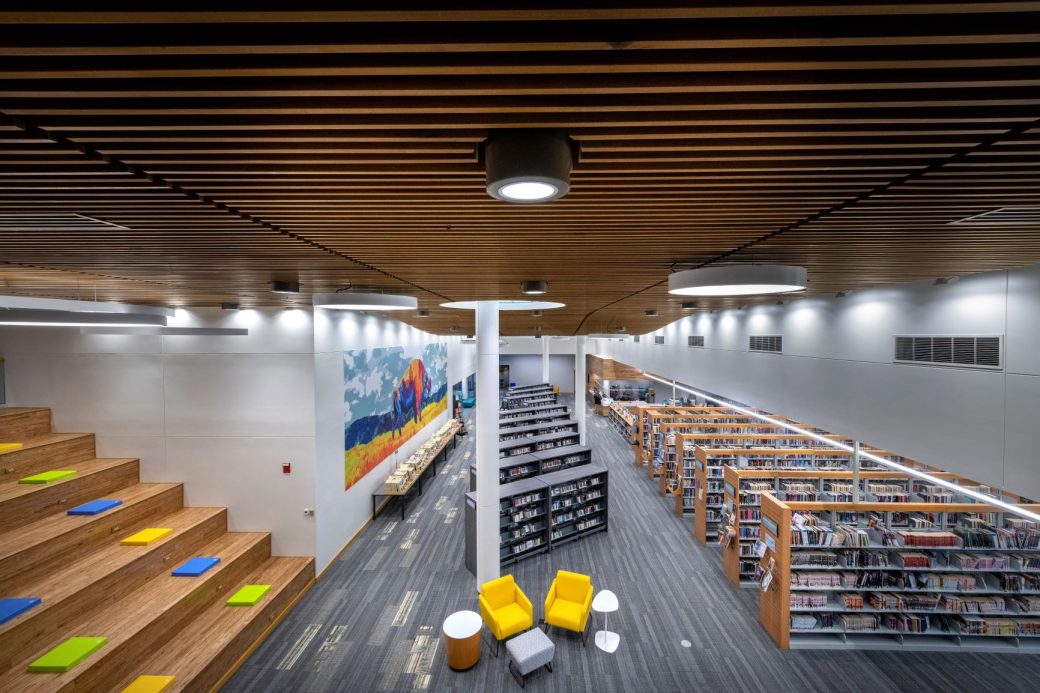 Wells County Public Library Overhead view