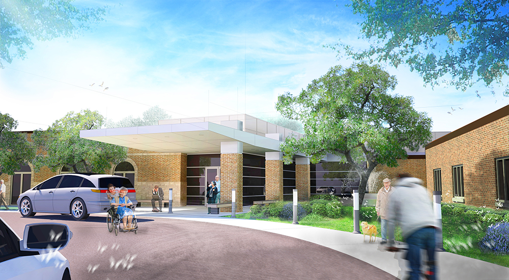 Westminster Village Muncie Entrance Rendering