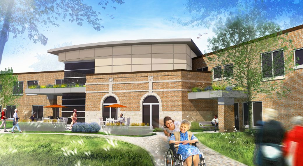 Westminster Village Muncie Entrance Rendering 2