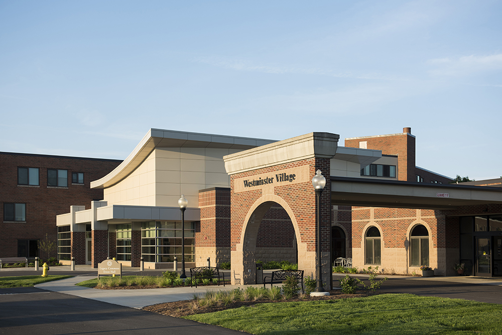 Westminster Village of Muncie Entrance