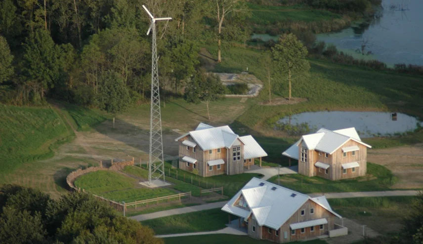 Merry Lea Environmental Learning Center Aerial