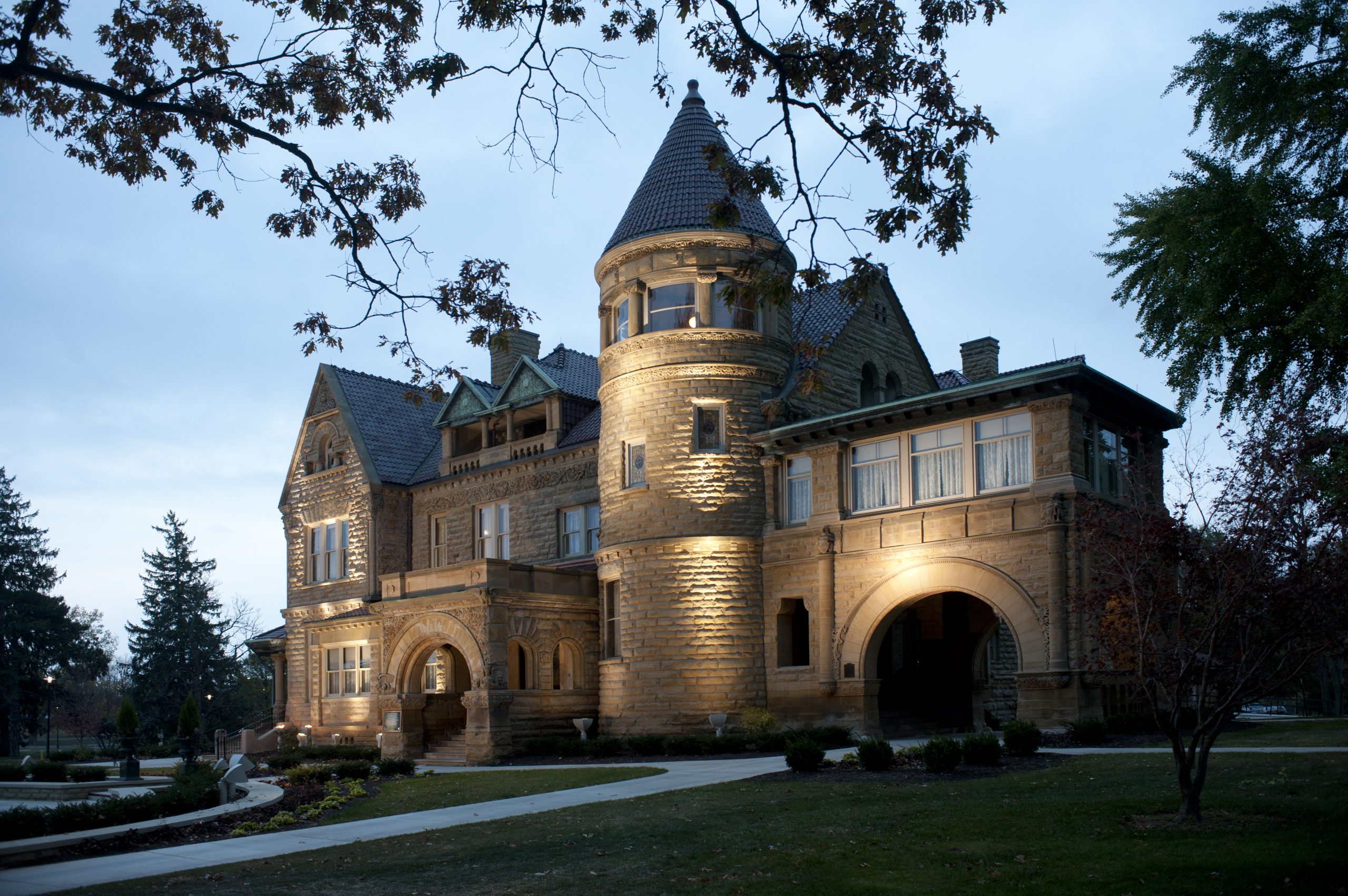 Brookside Bass Mansion Exterior