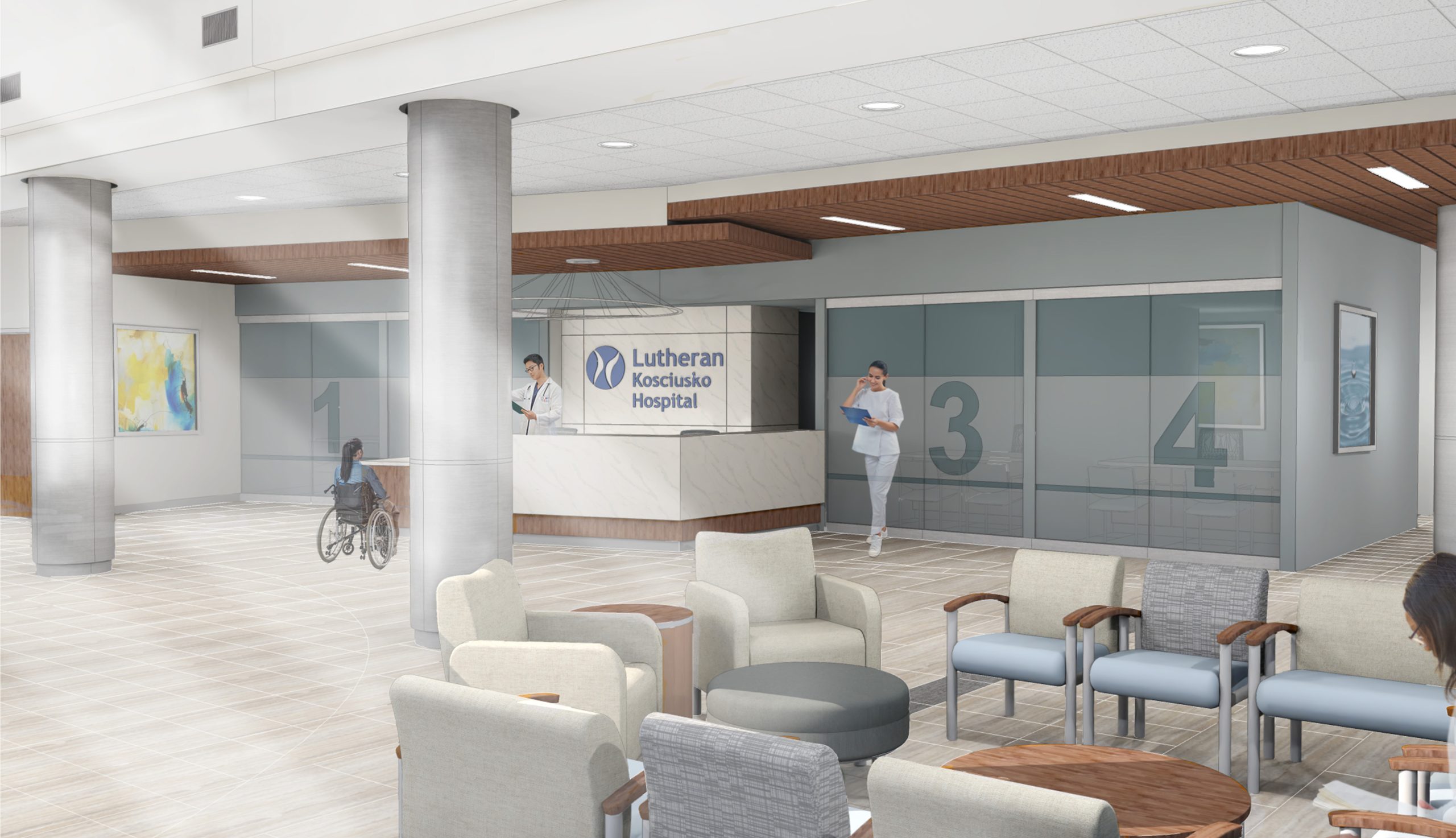 Lutheran Kosciusko Hospital Lobby Expansion 1