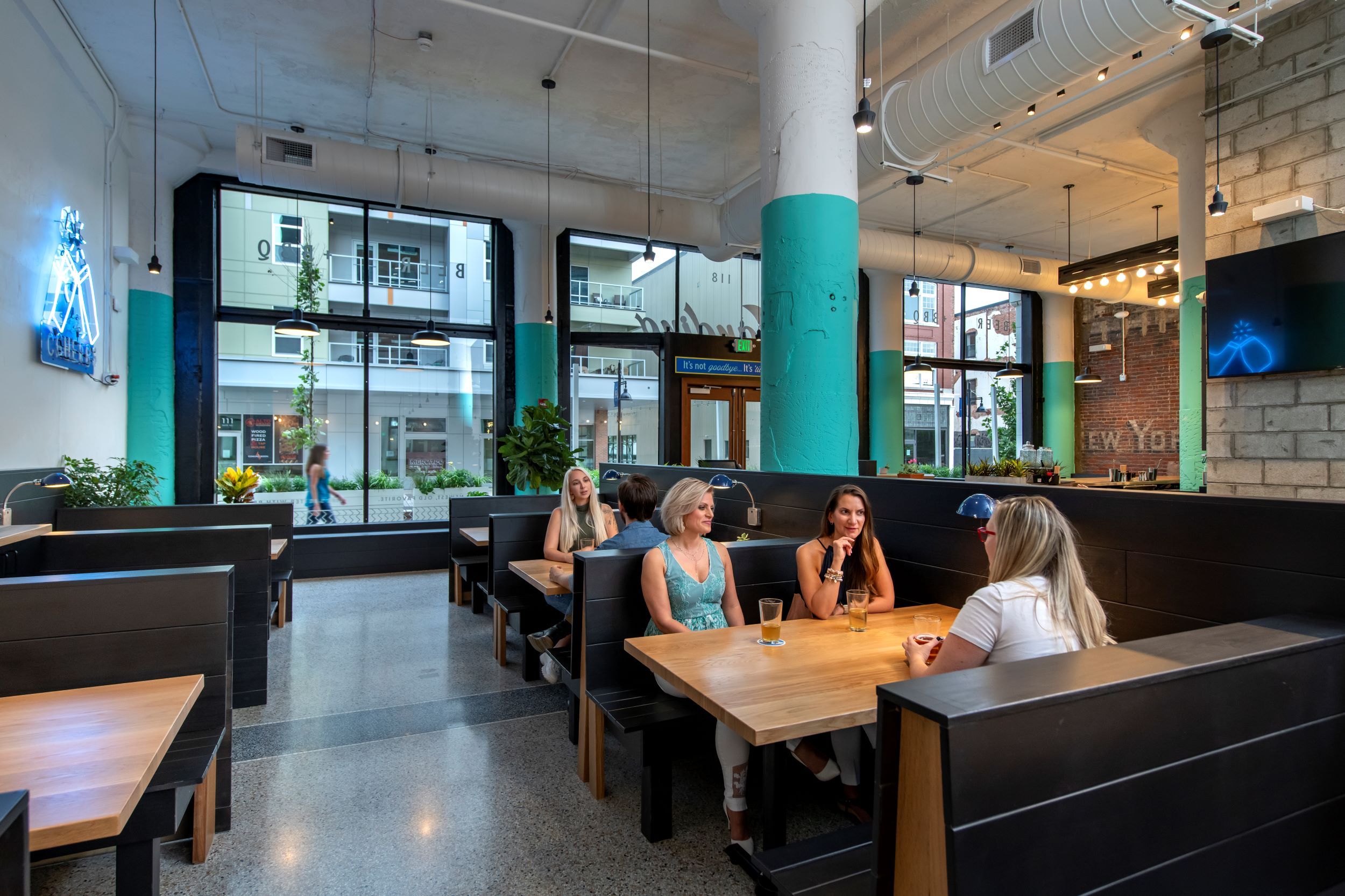 people sitting at dining table