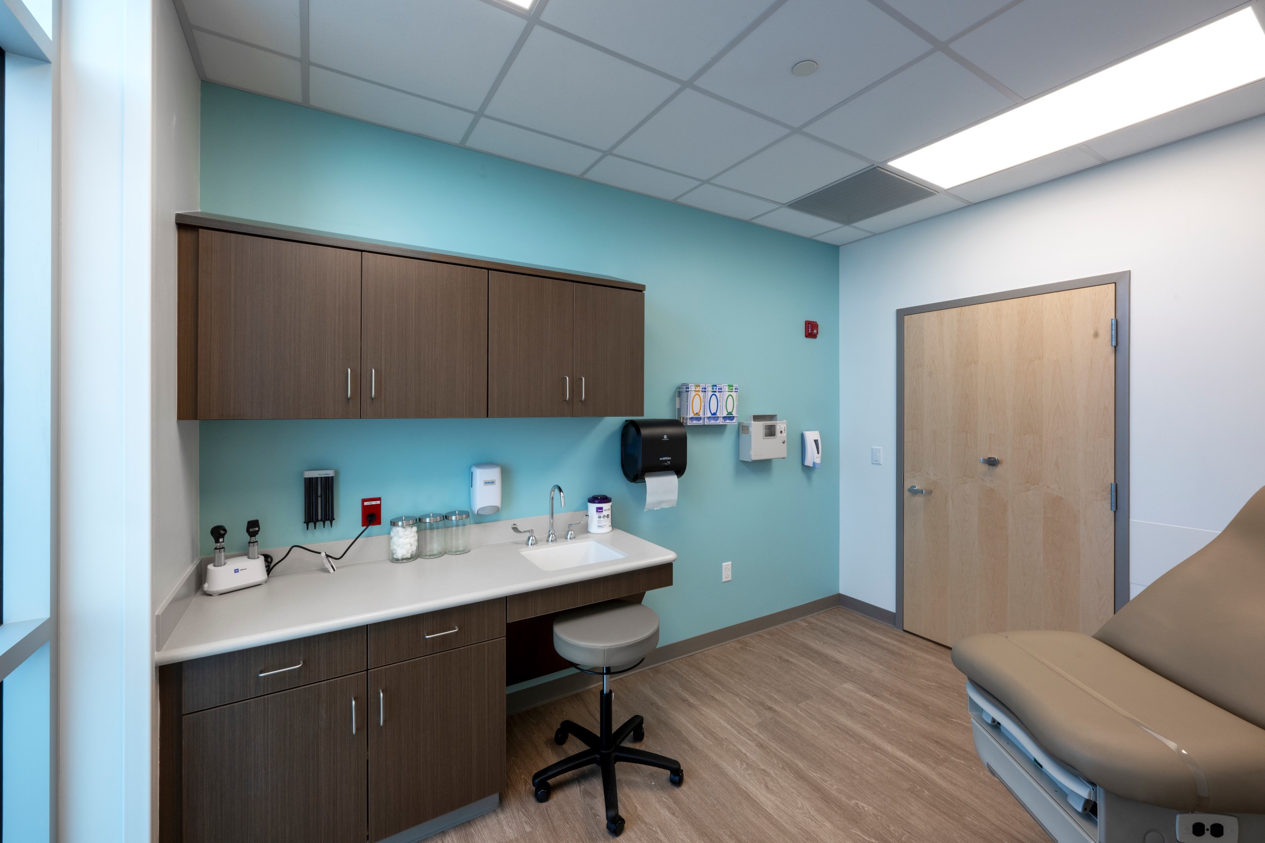 patient room in clinic