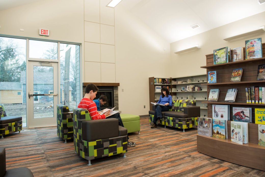 La Porte Library Rolling Prairie Branch Seating