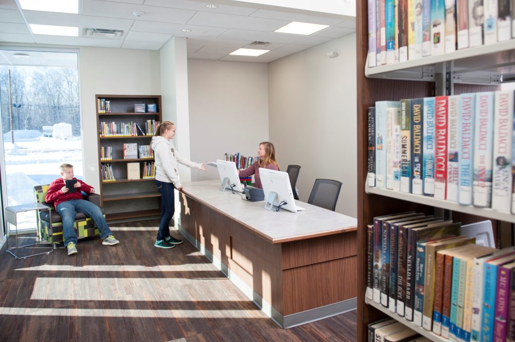 La Porte Fish Lake Branch Circulation Desk