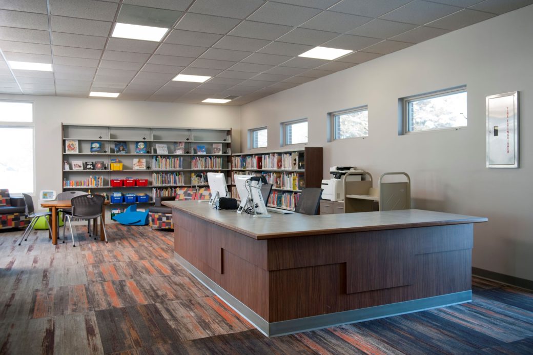 La Porte Library Union Mills Branch Circulation Desk