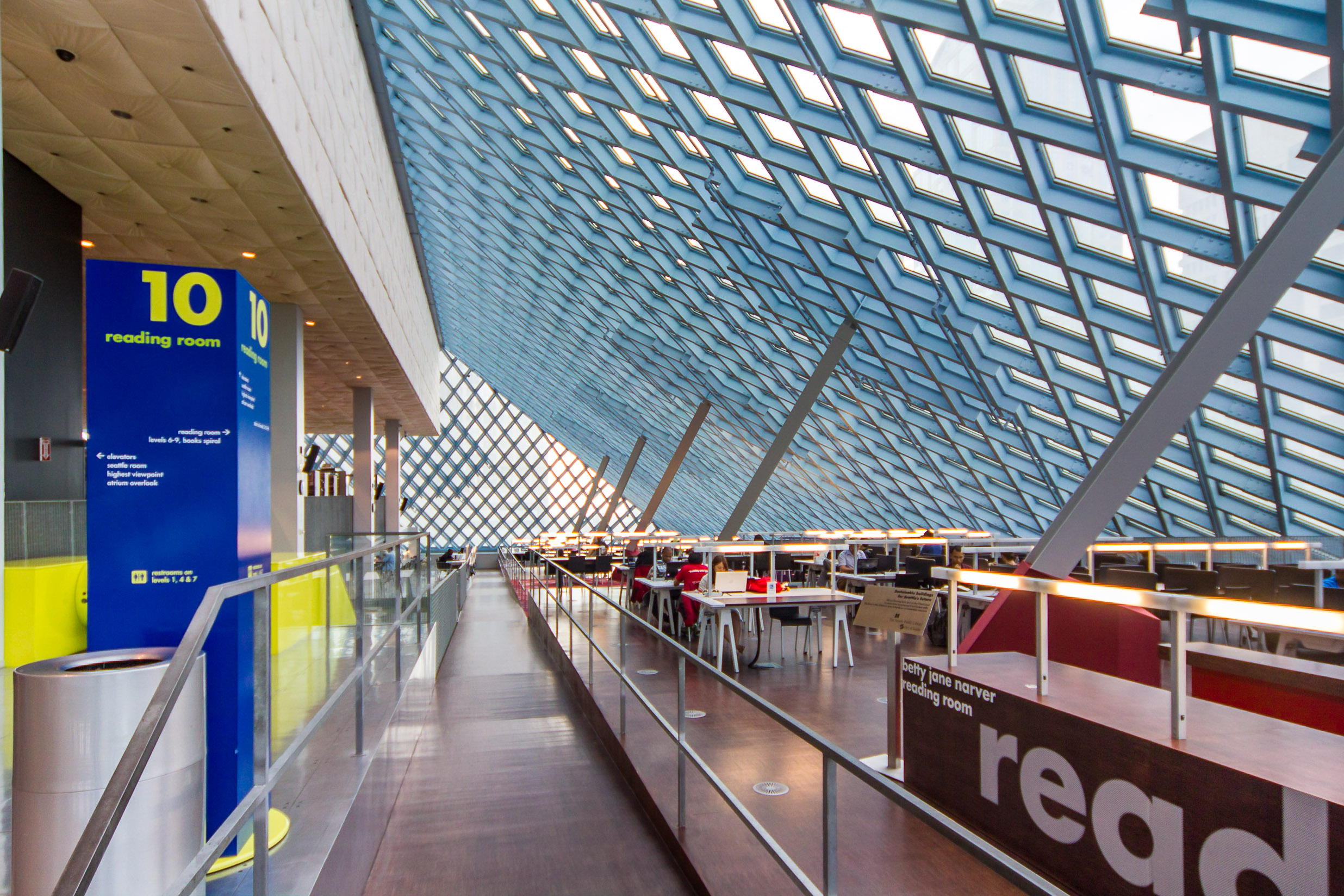 Seattle, Washington, Seattle Public Library Interior