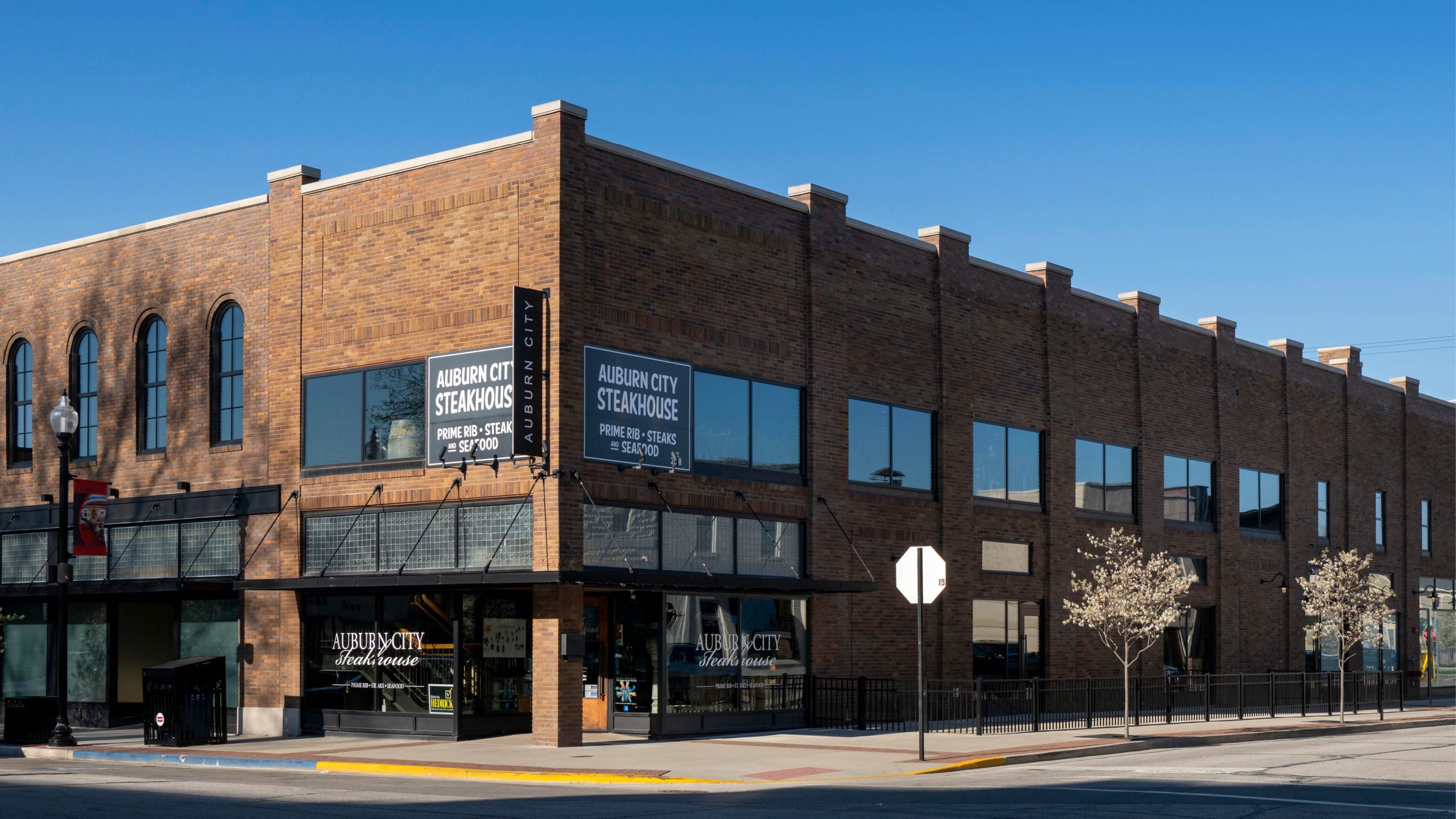 Auburn City Steakhouse exterior corner view