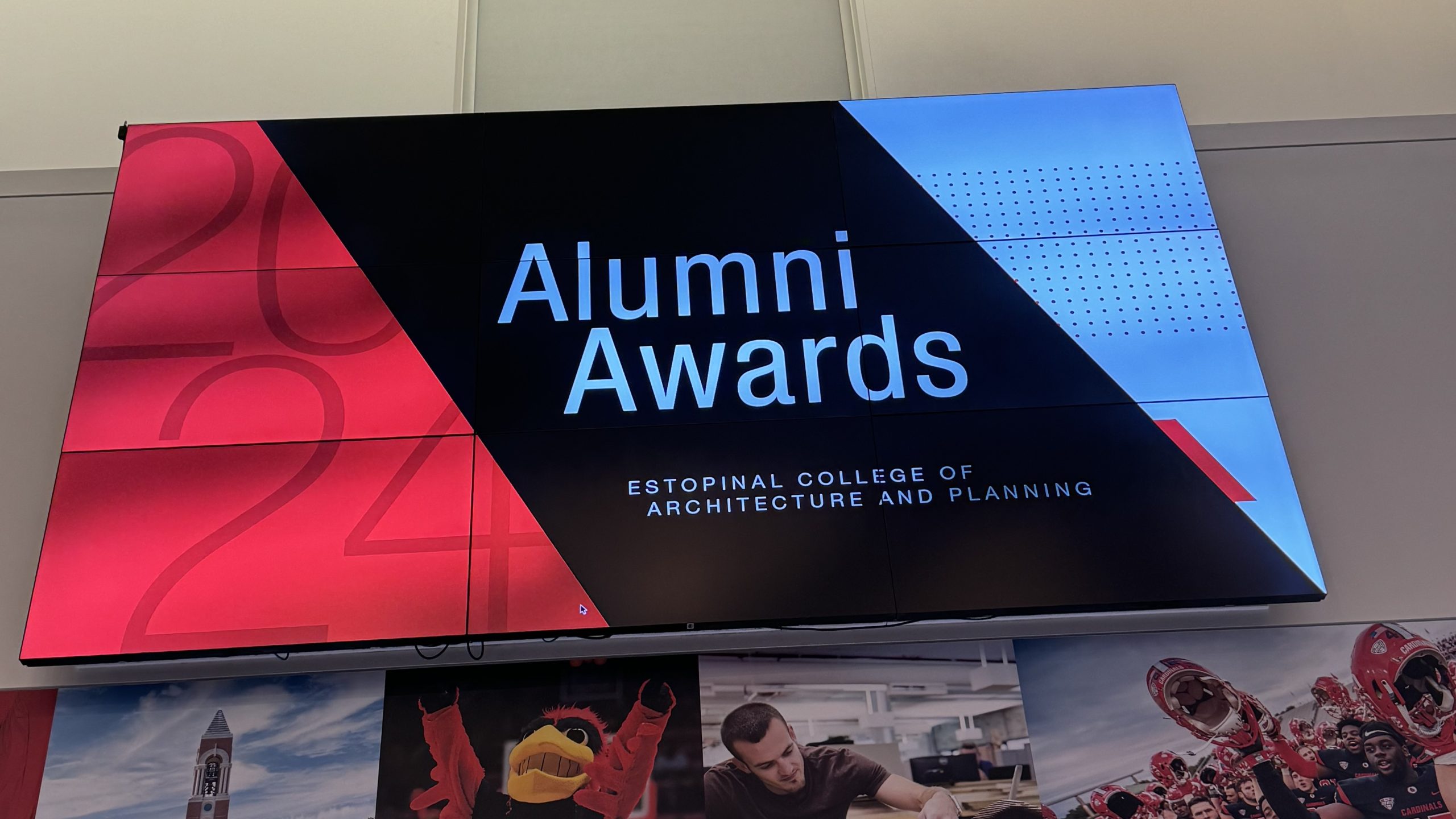 Ball State Alumni Awards digital sign